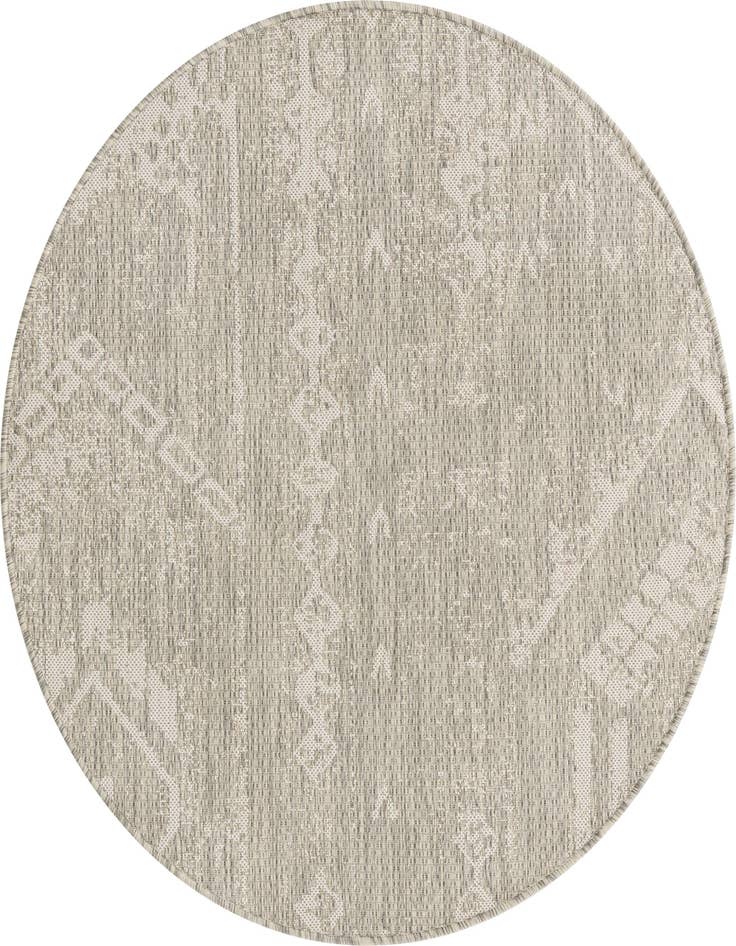 Detail image of 4' x 4' Easy-Clean Bohemian Indoor / Outdoor Round Rug