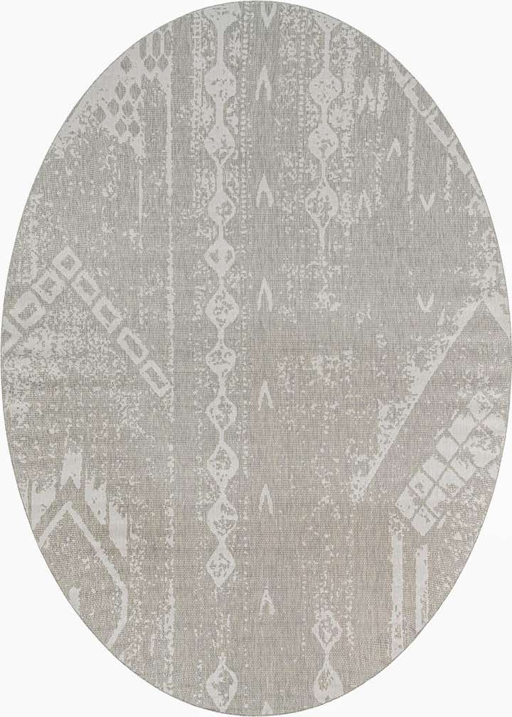 10' 8 x 10' 8 Easy-Clean Bohemian Indoor / Outdoor Round Rug