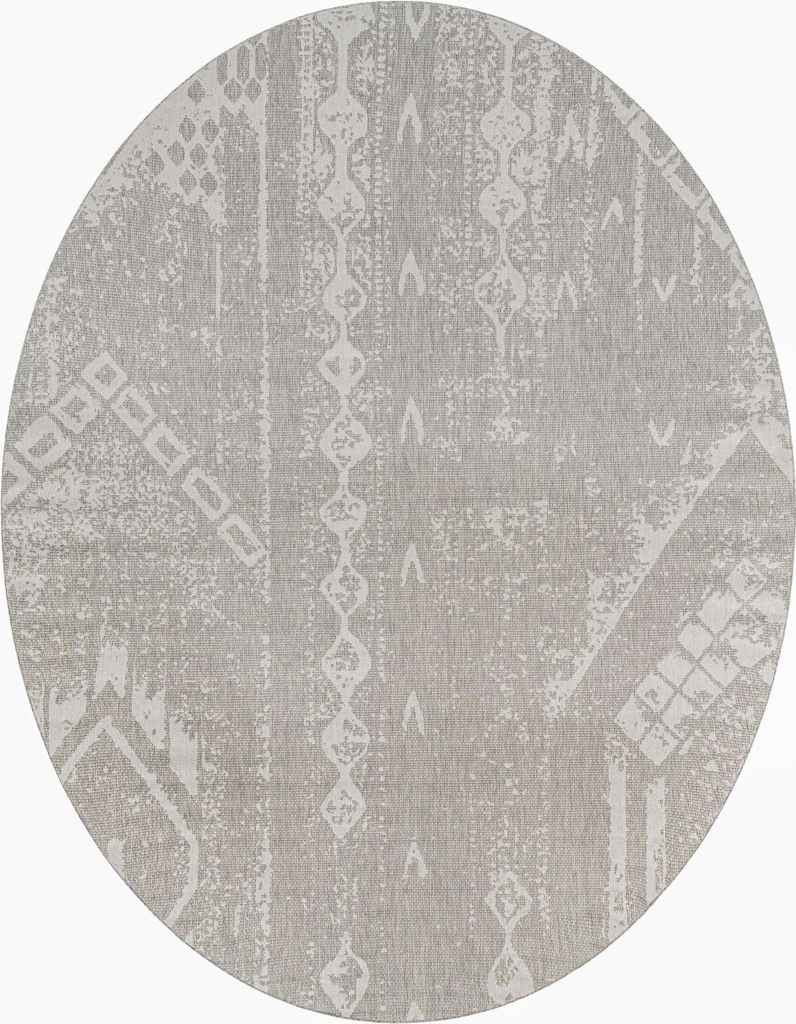 10' 8 x 10' 8 Easy-Clean Bohemian Indoor / Outdoor Round Rug