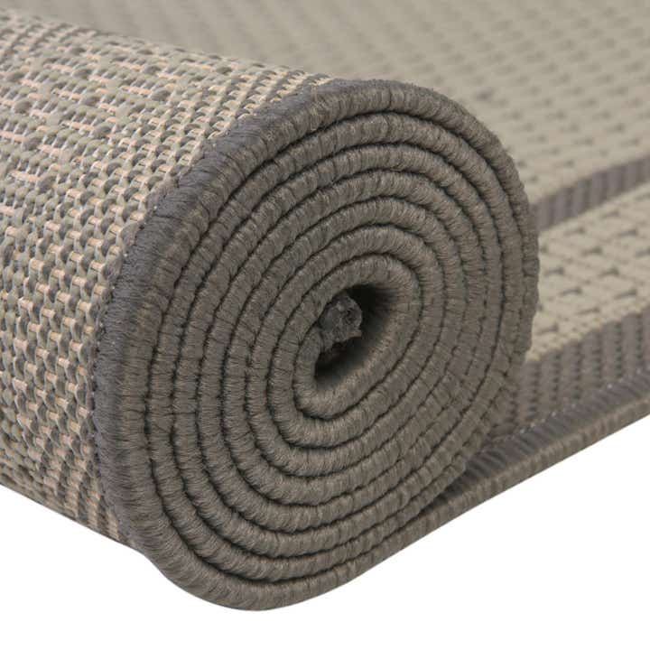 6' x 6' Easy-Clean Border Indoor / Outdoor Round Rug