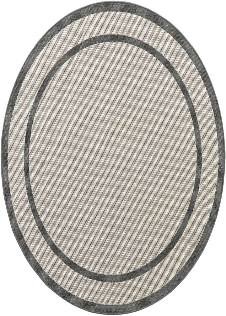 6' x 6' Easy-Clean Border Indoor / Outdoor Round Rug