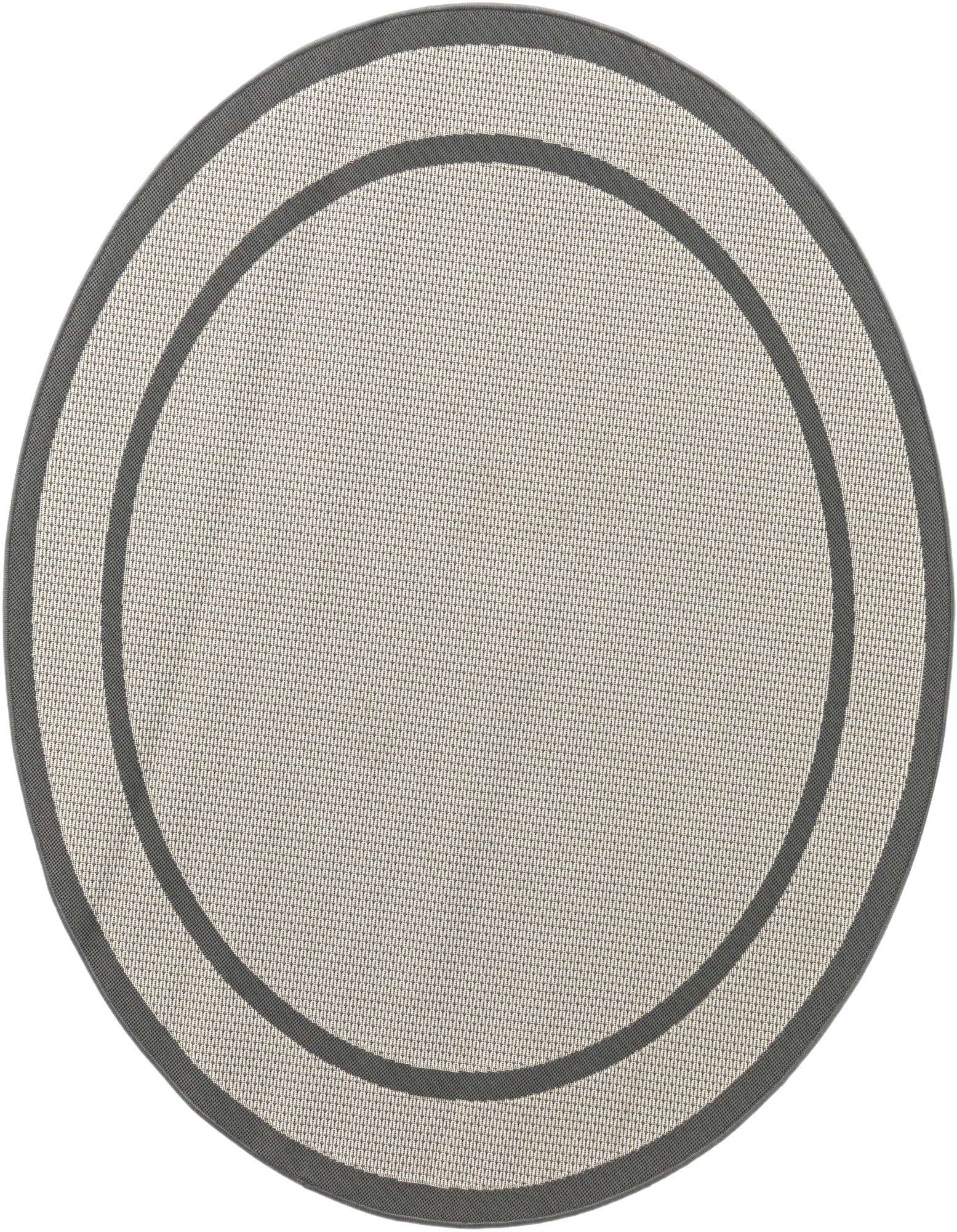 6' x 6' Easy-Clean Border Indoor / Outdoor Round Rug