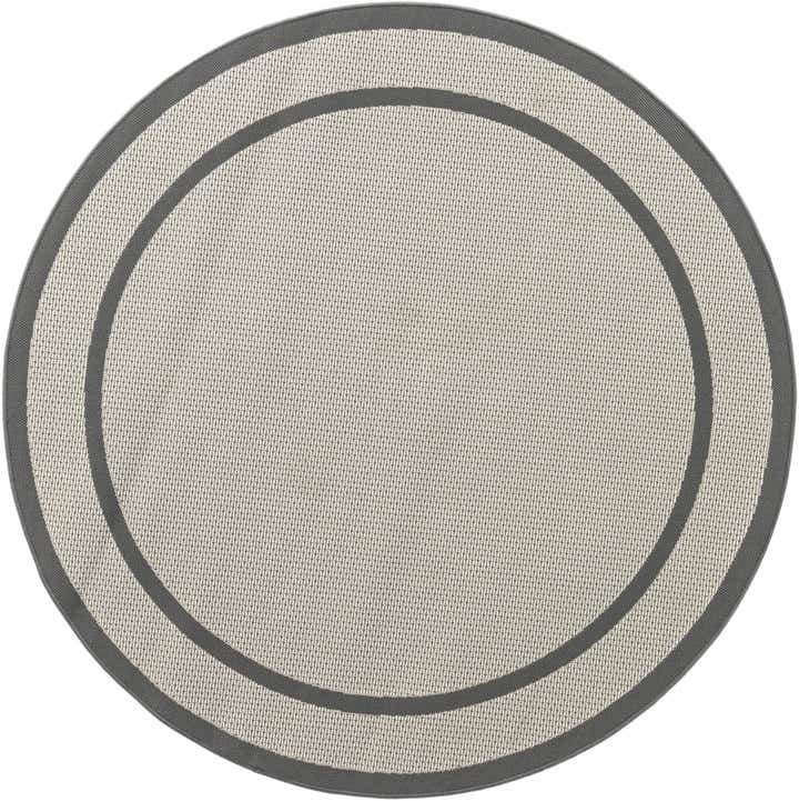 6' x 6' Easy-Clean Border Indoor / Outdoor Round Rug