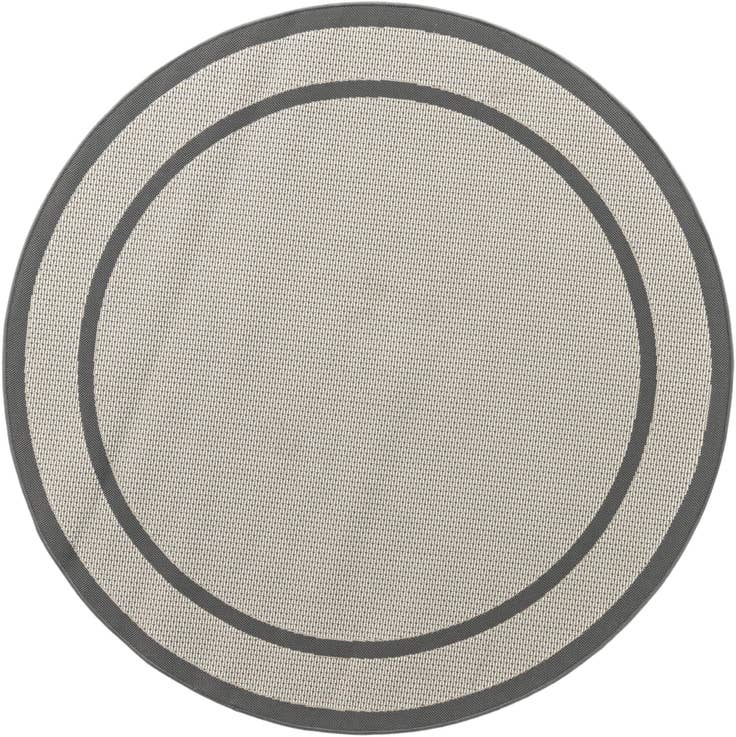 Detail image of 6' x 6' Easy-Clean Border Indoor / Outdoor Round Rug