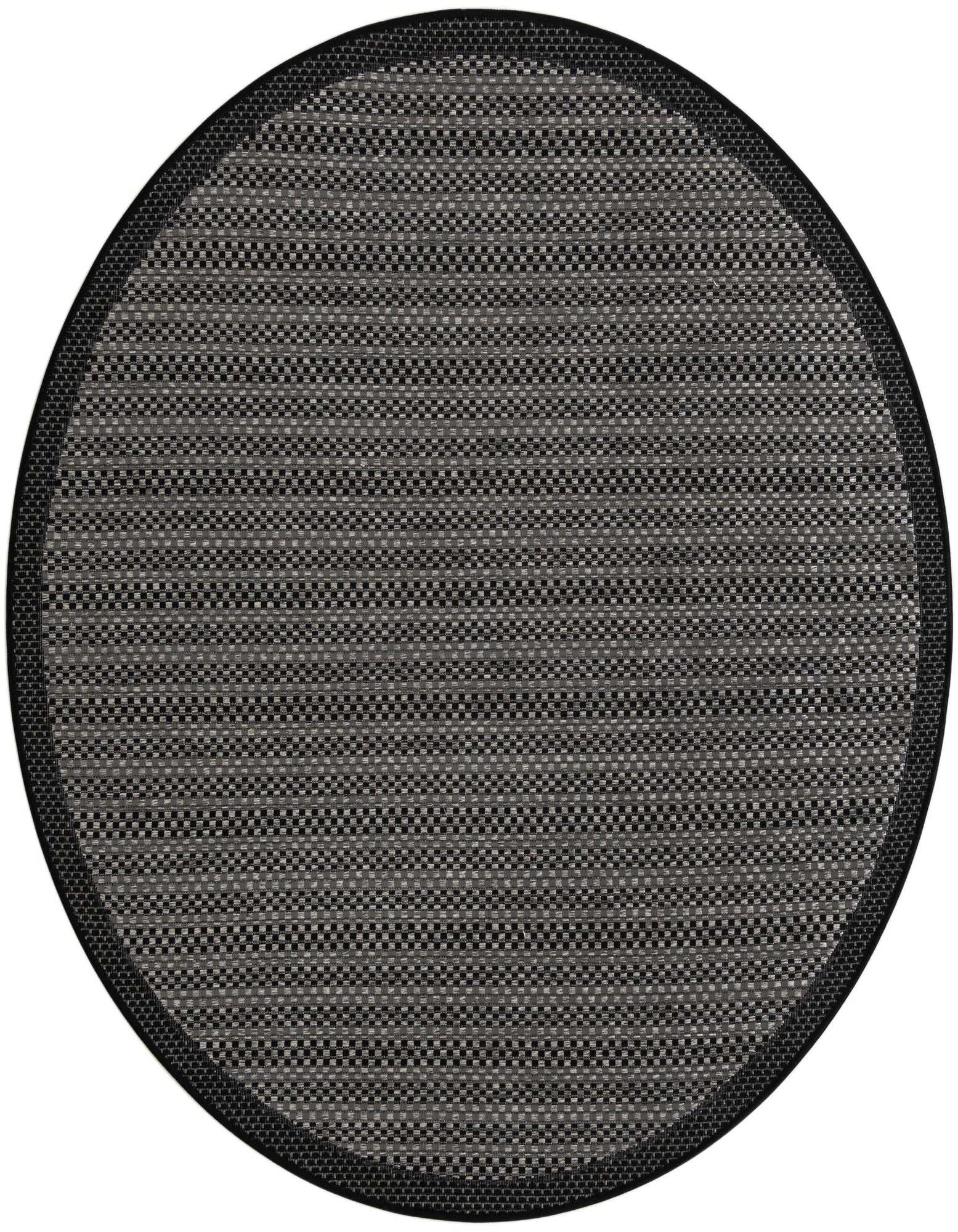 6' x 6' Easy-Clean Border Indoor / Outdoor Round Rug