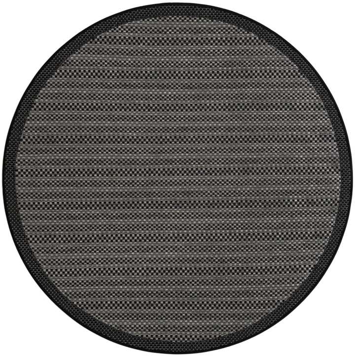 6' x 6' Easy-Clean Border Indoor / Outdoor Round Rug