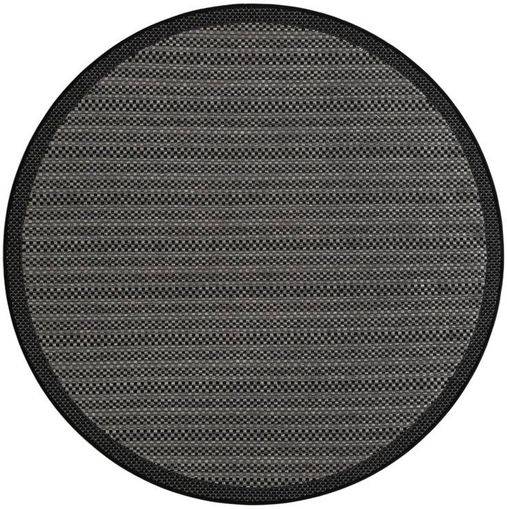 Detail image of 6' x 6' Easy-Clean Border Indoor / Outdoor Round Rug