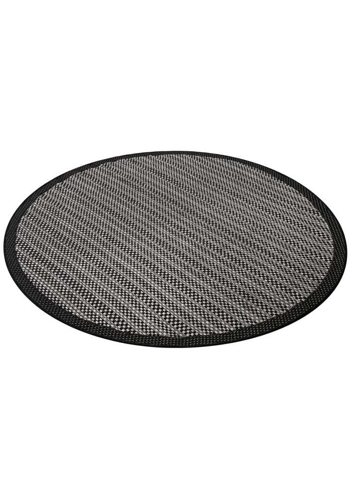 6' x 6' Easy-Clean Border Indoor / Outdoor Round Rug
