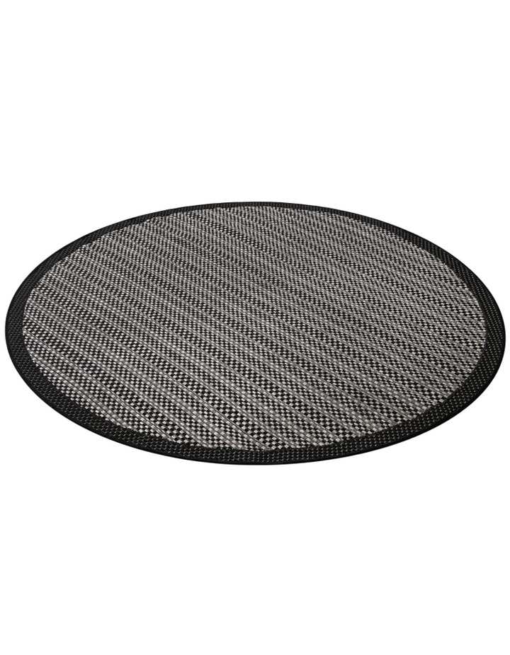 6' x 6' Easy-Clean Border Indoor / Outdoor Round Rug