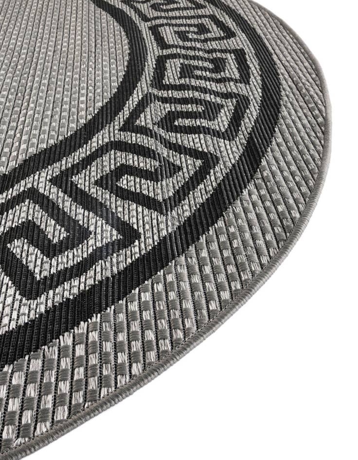 Detail image of 6' x 6'  Washable Border Indoor / Outdoor Round Rug