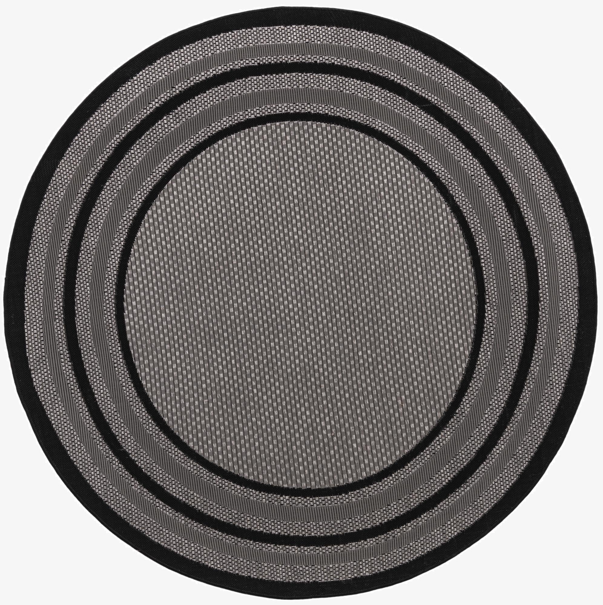 Primary image 6' x 6'  Washable Border Indoor / Outdoor Round Rug