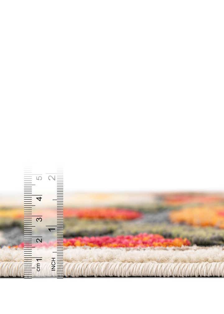 6' x 6' Easy-Clean Casablanca Indoor / Outdoor Round Rug