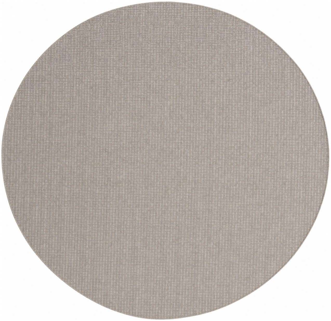10' x 10' Easy-Clean Checkered Indoor / Outdoor Round Rug