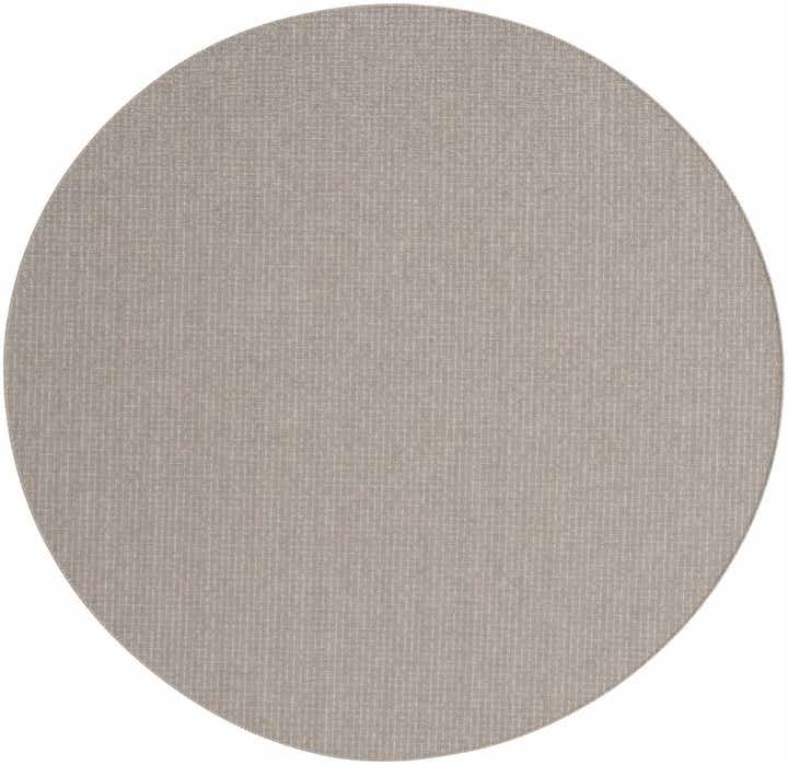 10' x 10' Easy-Clean Checkered Indoor / Outdoor Round Rug
