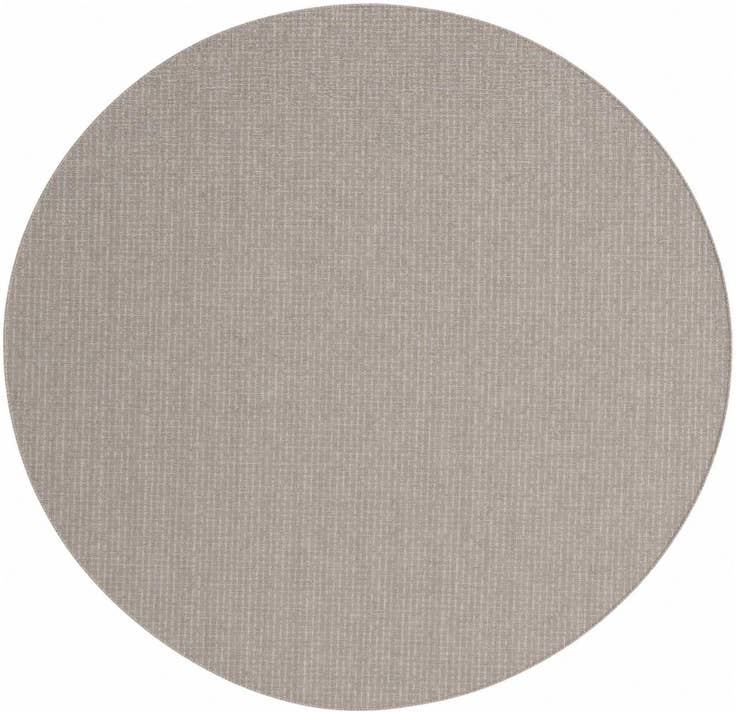 Detail image of 10' x 10' Easy-Clean Checkered Indoor / Outdoor Round Rug