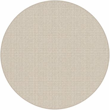  6' x 6'  Easy-Clean Checkered Indoor / Outdoor Round Rug