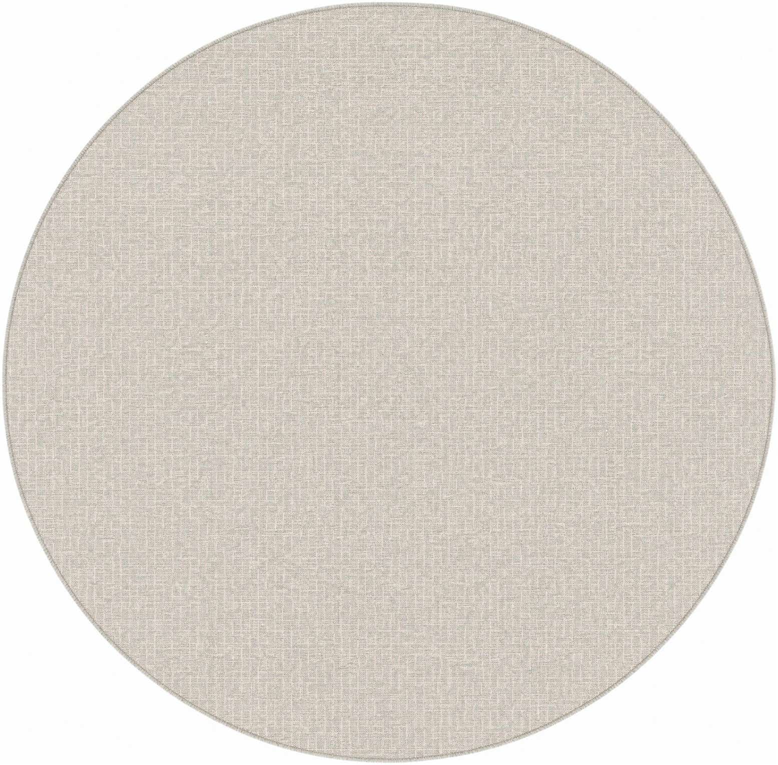 7' 10 x 7' 10 Easy-Clean Checkered Indoor / Outdoor Round Rug