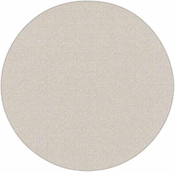 7' 10 x 7' 10 Easy-Clean Checkered Indoor / Outdoor Round Rug
