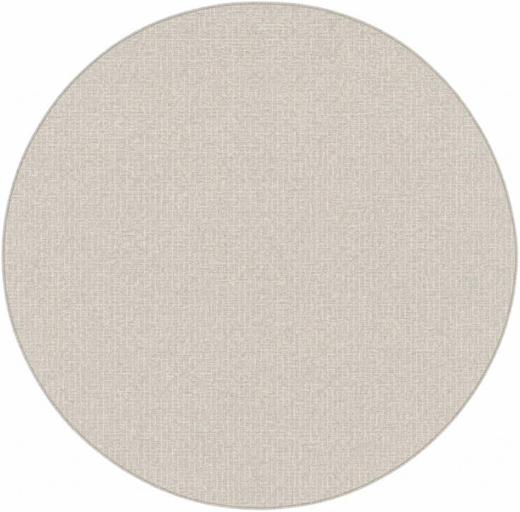 Detail image of 7' 10 x 7' 10 Easy-Clean Checkered Indoor / Outdoor Round Rug