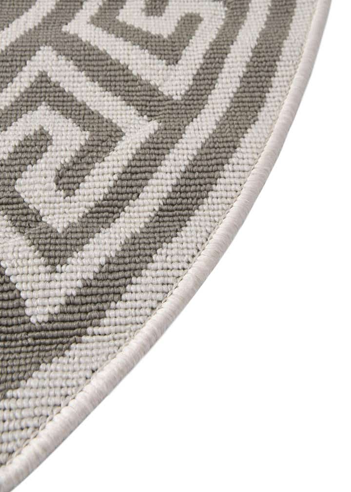 4' x 4' Easy-Clean Coastal Indoor / Outdoor Round Rug