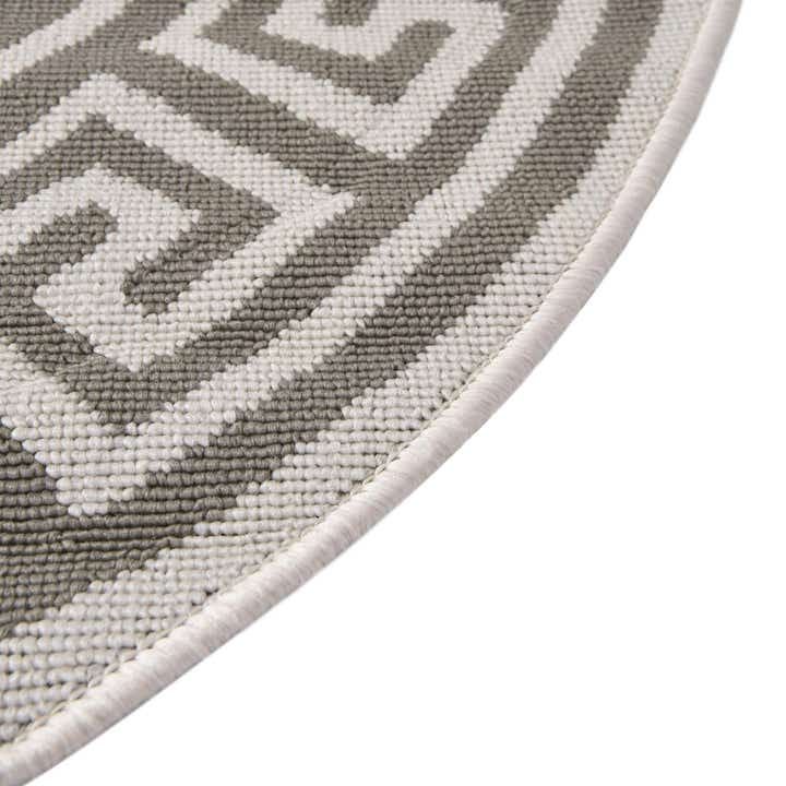 4' x 4' Easy-Clean Coastal Indoor / Outdoor Round Rug