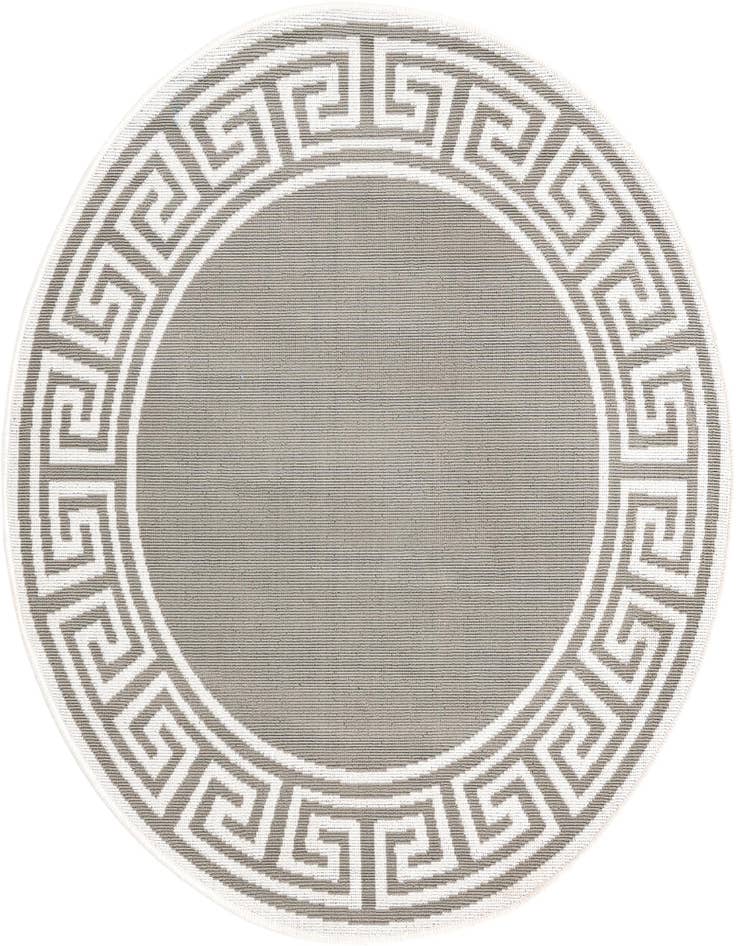 Detail image of 4' x 4' Easy-Clean Coastal Indoor / Outdoor Round Rug