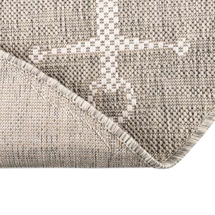 4' x 4' Easy-Clean Coastal Indoor / Outdoor Round Rug