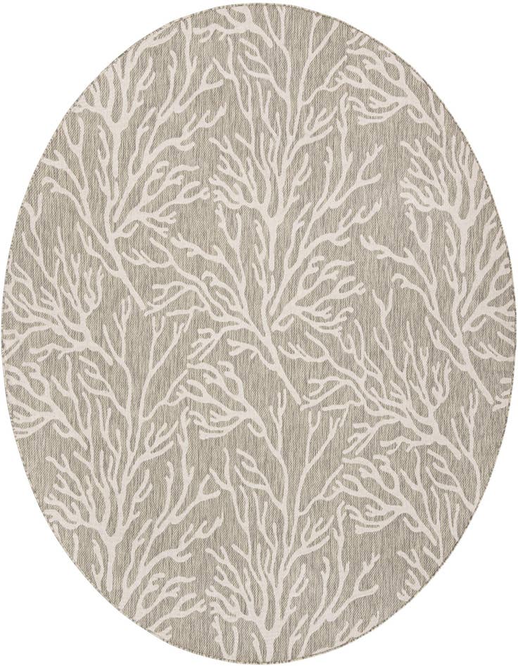 Detail image of 10' x 10' Easy-Clean Coastal Indoor / Outdoor Round Rug
