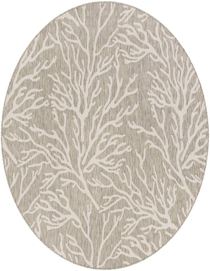 Detail image of 7' 10 x 7' 10 Easy-Clean Coastal Indoor / Outdoor Round Rug