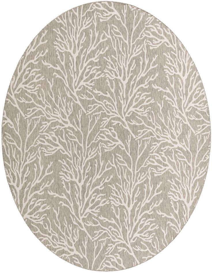 Detail image of 13' x 13' Easy-Clean Coastal Indoor / Outdoor Round Rug