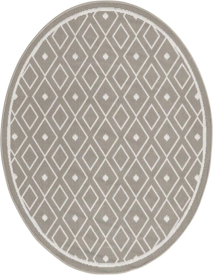 Detail image of 4' x 4' Easy-Clean Lattice Indoor / Outdoor Round Rug