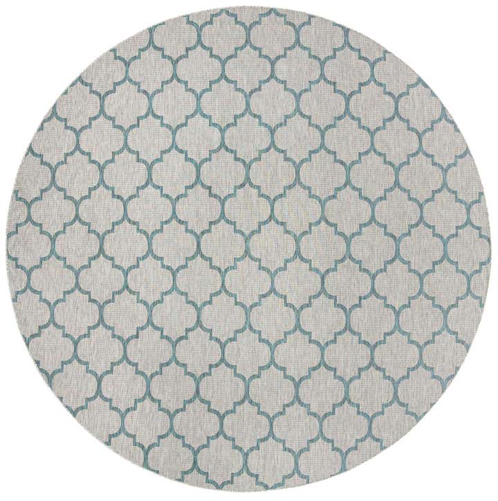400cm x 400cm Leicht zu reinigen Lattice Innen- / Außenbereich Rund Teppich