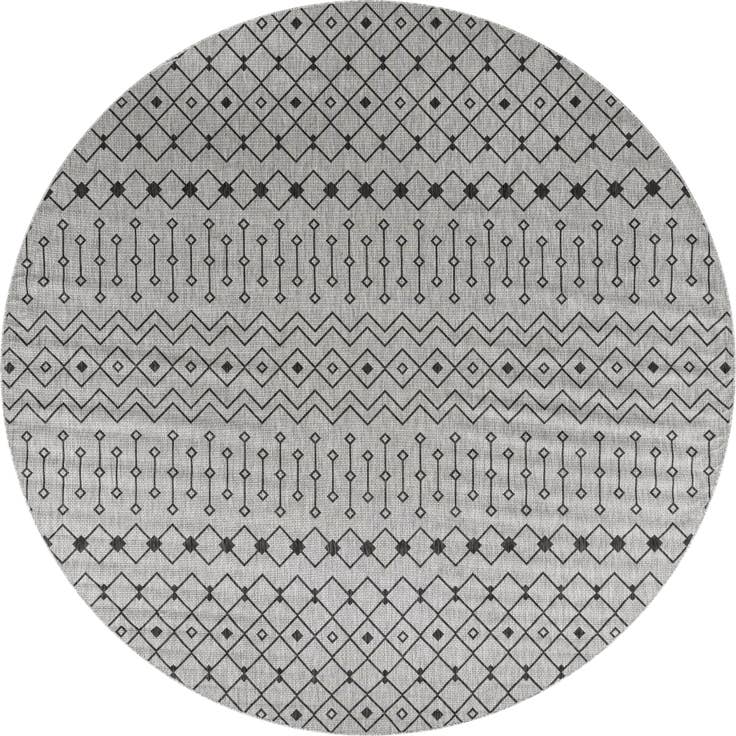 Detail image of 13' x 13' Easy-Clean Lattice Indoor / Outdoor Round Rug