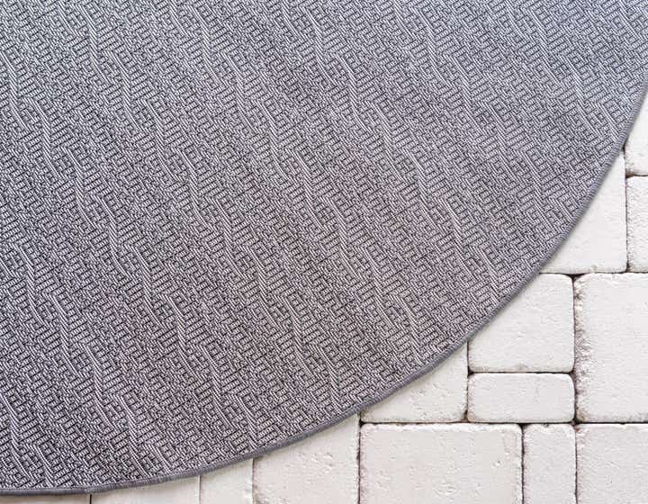 6' x 6' Easy-Clean Modern Indoor / Outdoor Round Rug