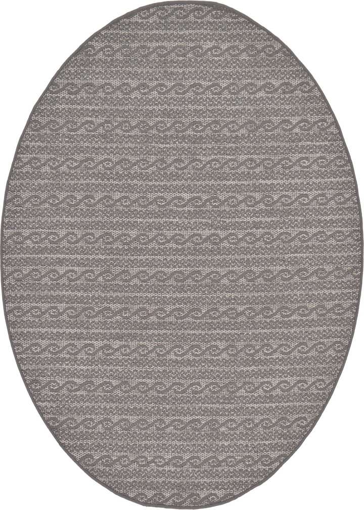 6' x 6' Easy-Clean Modern Indoor / Outdoor Round Rug