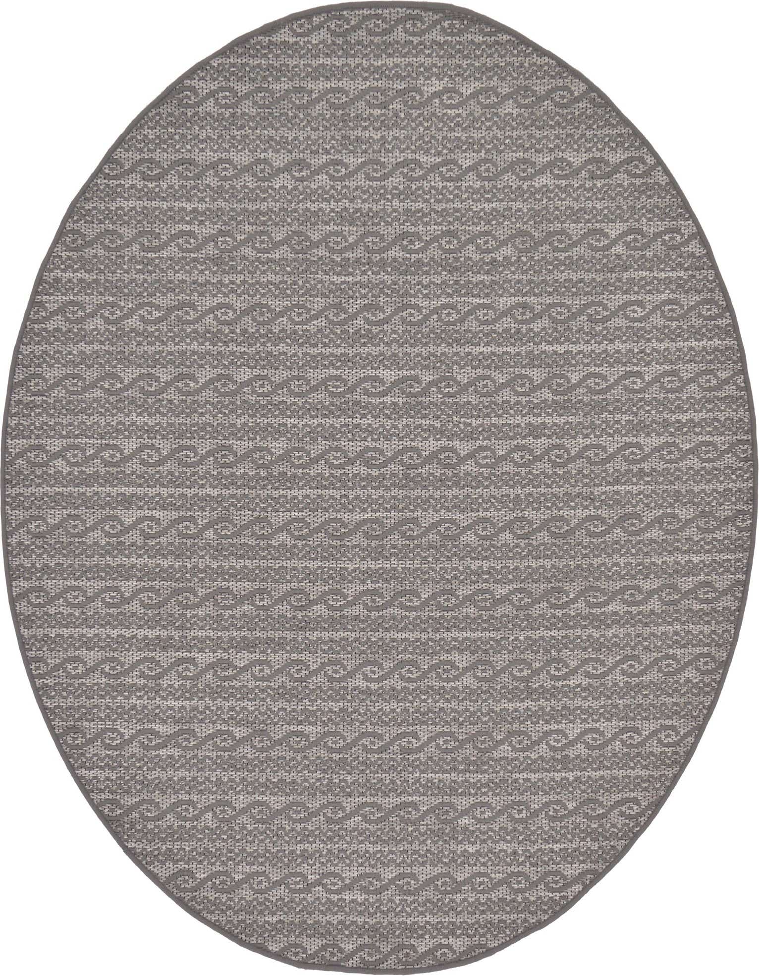 6' x 6' Easy-Clean Modern Indoor / Outdoor Round Rug