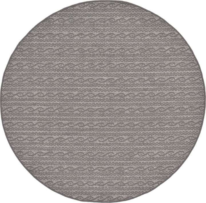 6' x 6' Easy-Clean Modern Indoor / Outdoor Round Rug