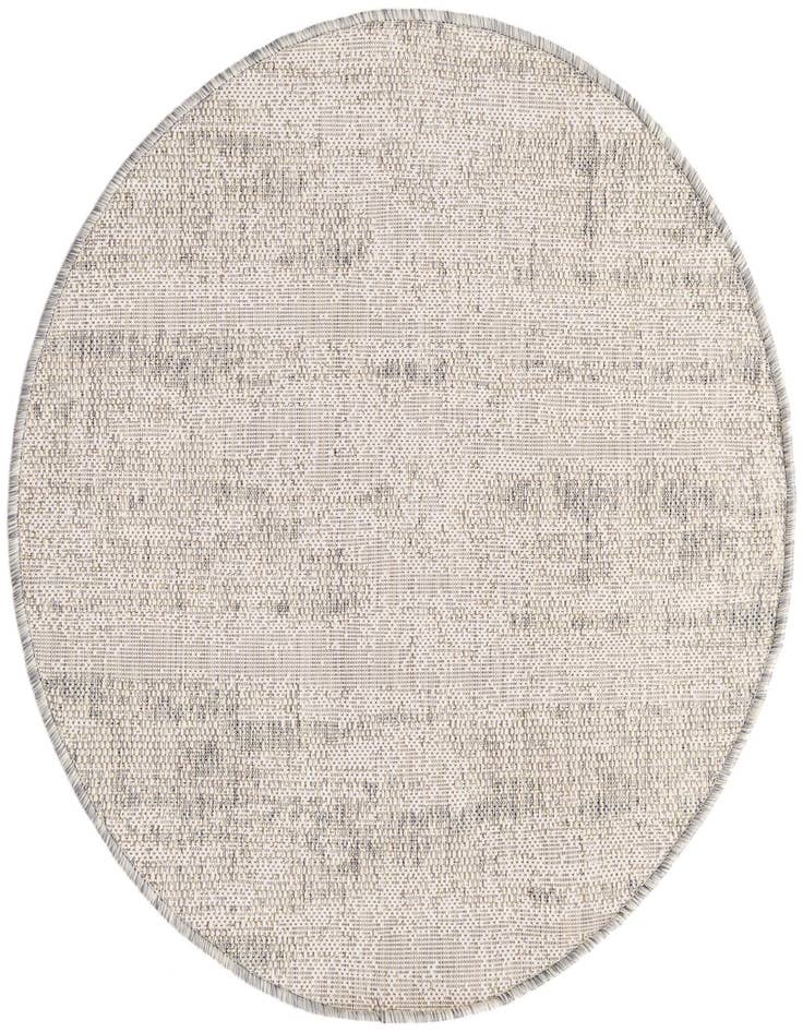 Detail image of 3' x 3' Easy-Clean Modern Indoor / Outdoor Round Rug