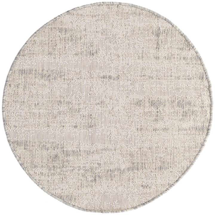 3' x 3' Easy-Clean Modern Indoor / Outdoor Round Rug
