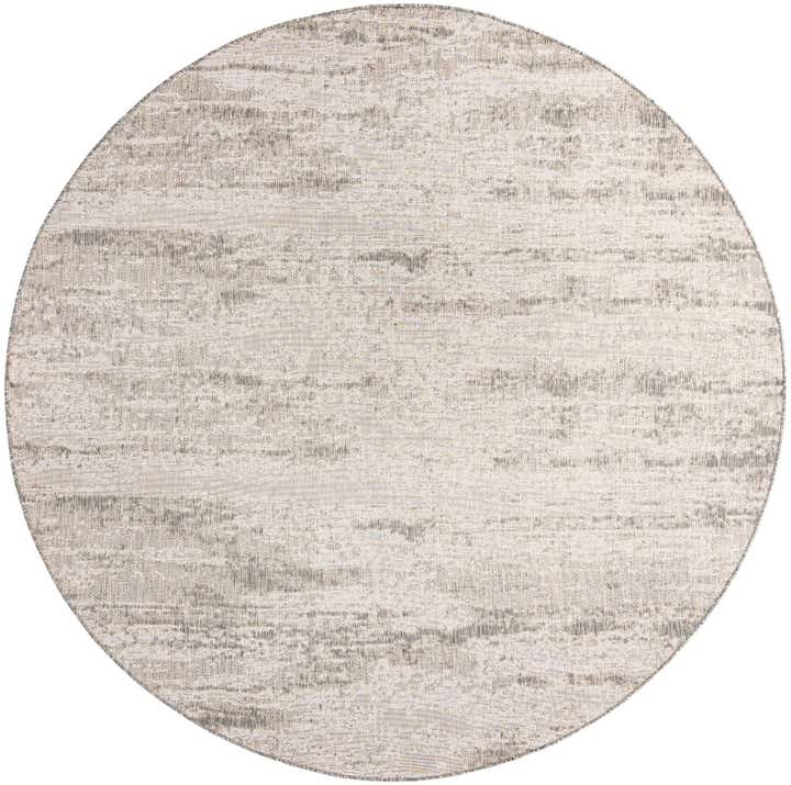 10' x 10' Easy-Clean Modern Indoor / Outdoor Round Rug