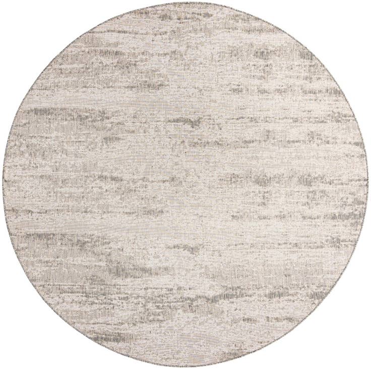 Detail image of 10' x 10' Easy-Clean Modern Indoor / Outdoor Round Rug
