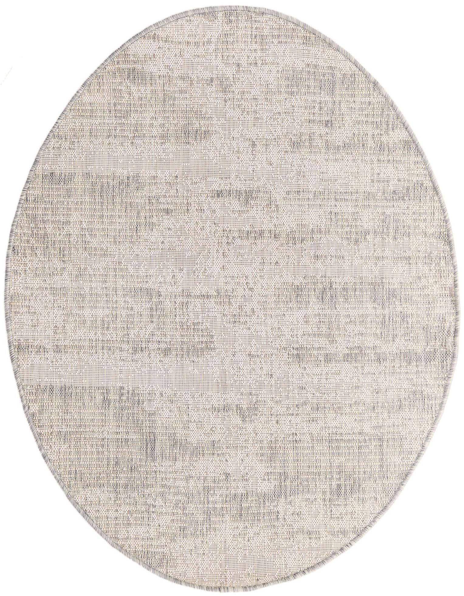 4' x 4' Easy-Clean Modern Indoor / Outdoor Round Rug
