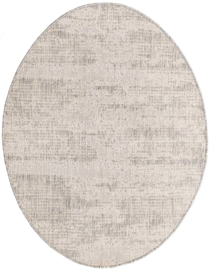 Detail image of 4' x 4' Easy-Clean Modern Indoor / Outdoor Round Rug