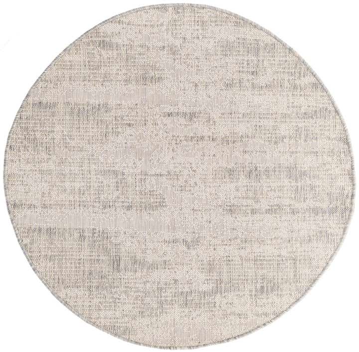 4' x 4' Easy-Clean Modern Indoor / Outdoor Round Rug