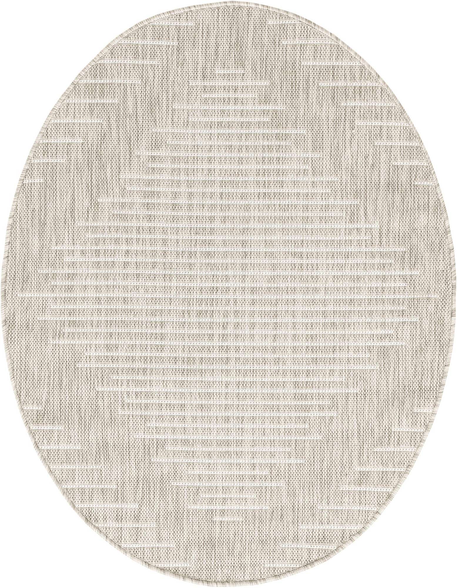 4' x 4' Easy-Clean Modern Indoor / Outdoor Round Rug