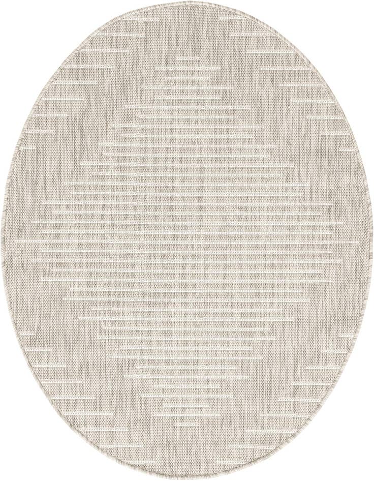 Detail image of 4' x 4' Easy-Clean Modern Indoor / Outdoor Round Rug