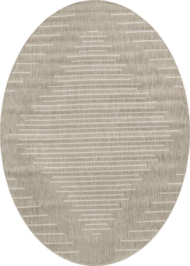 7' 10 x 7' 10 Easy-Clean Modern Indoor / Outdoor Round Rug