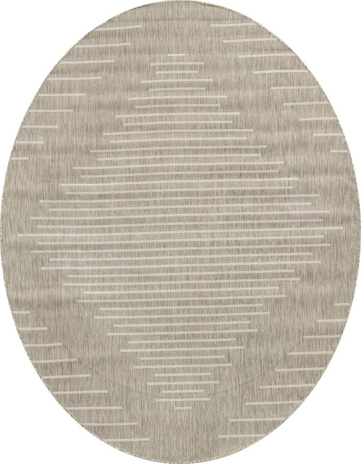 Detail image of 7' 10 x 7' 10 Easy-Clean Modern Indoor / Outdoor Round Rug