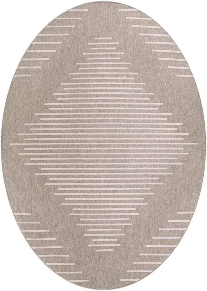 13' x 13' Easy-Clean Modern Indoor / Outdoor Round Rug