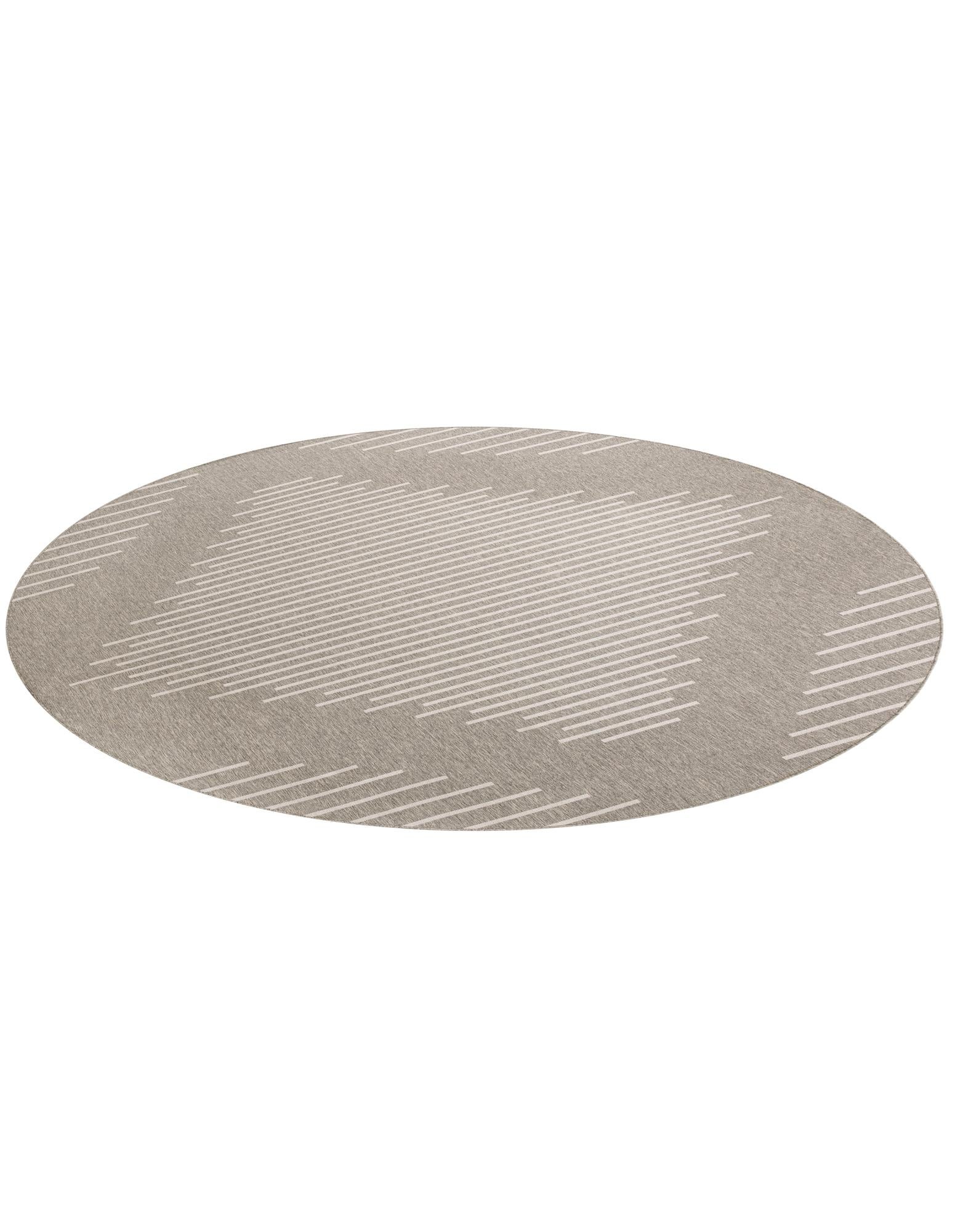 13' x 13' Easy-Clean Modern Indoor / Outdoor Round Rug